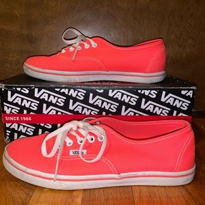 Pink neon vans